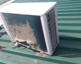 Чистка зовнішнього блоку кондиціонера